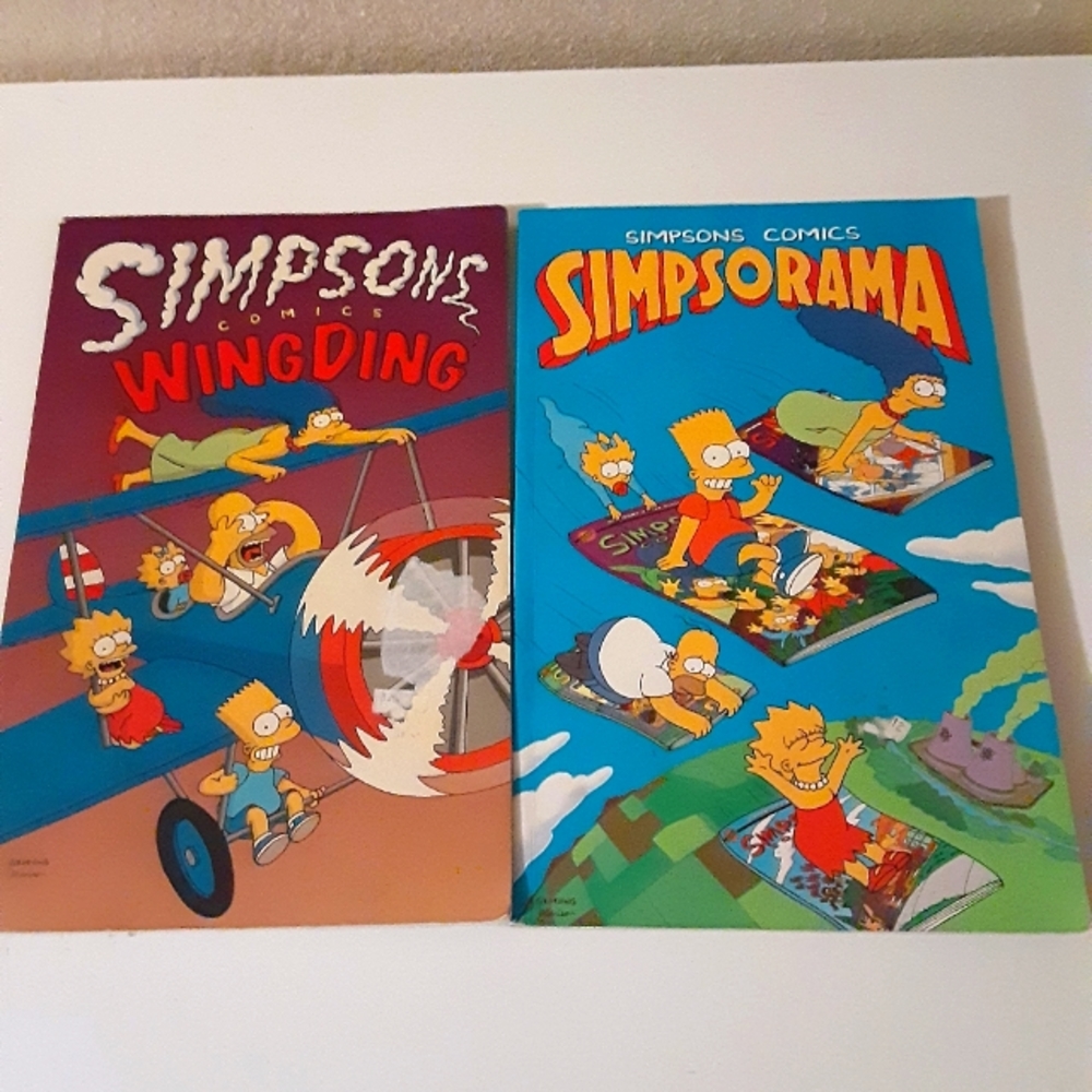 The Simpson's comics book set of 2